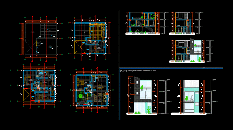 Houses DWG Plan for AutoCAD