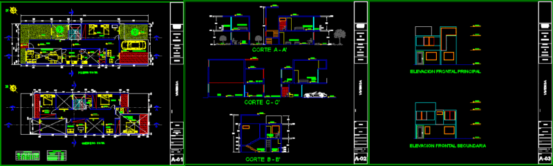 Houses DWG Plan for AutoCAD
