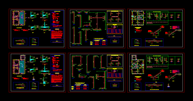 Houses DWG Section for AutoCAD