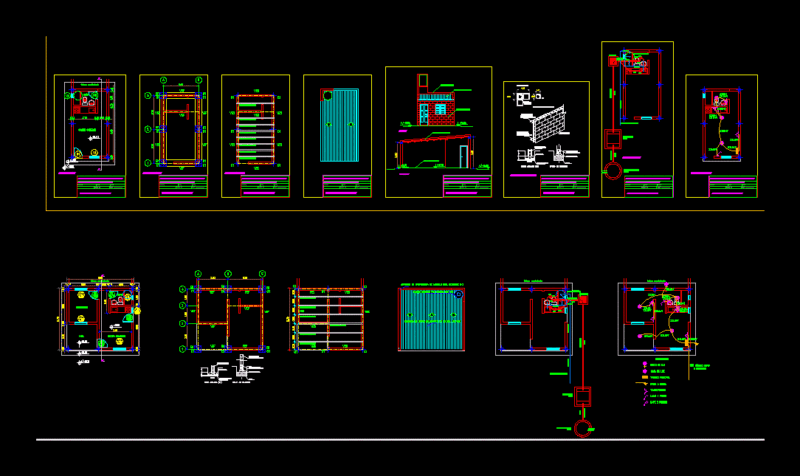 Houses Emergency Housing DWG Block for AutoCAD