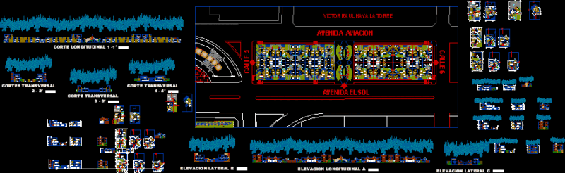 Houses Factory DWG Block for AutoCAD