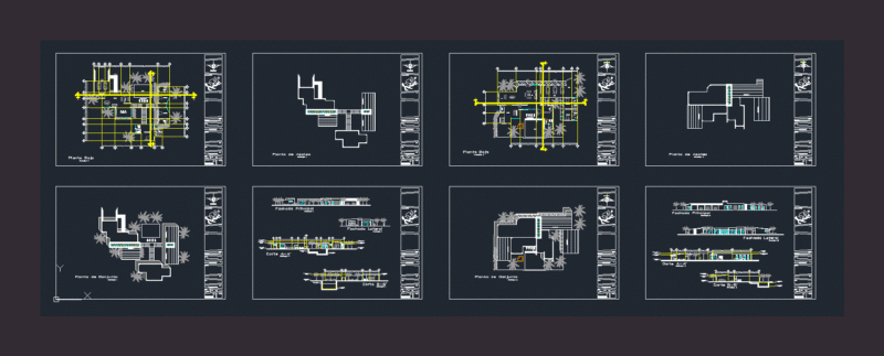 Houses Huatulco DWG Section for AutoCAD