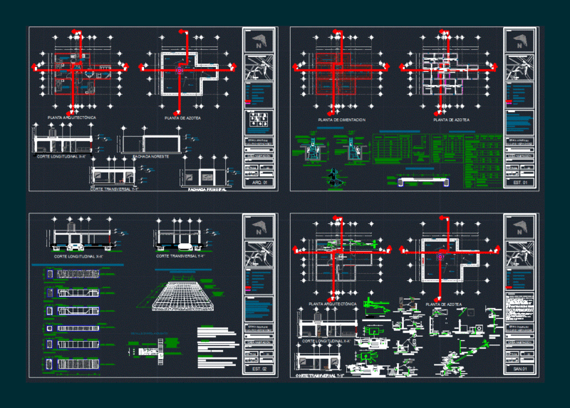Housing 1 Level DWG Detail for AutoCAD