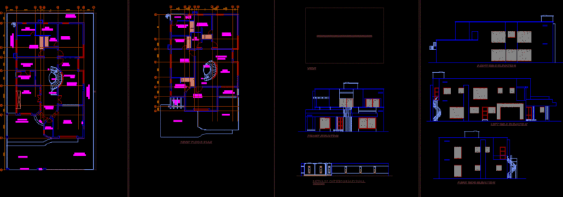 Housing 2 Floors DWG Block for AutoCAD