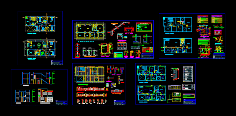 Housing 2 Story DWG Block for AutoCAD