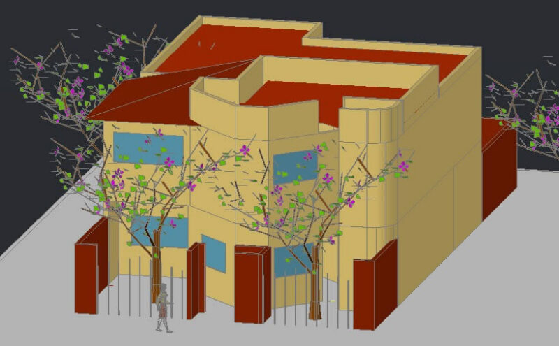 Housing 3D DWG Model for AutoCAD