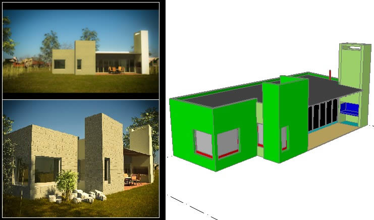 Housing 3D DWG Model for AutoCAD • Designs CAD