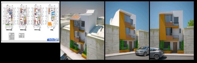 Housing 3D DWG Model for AutoCAD