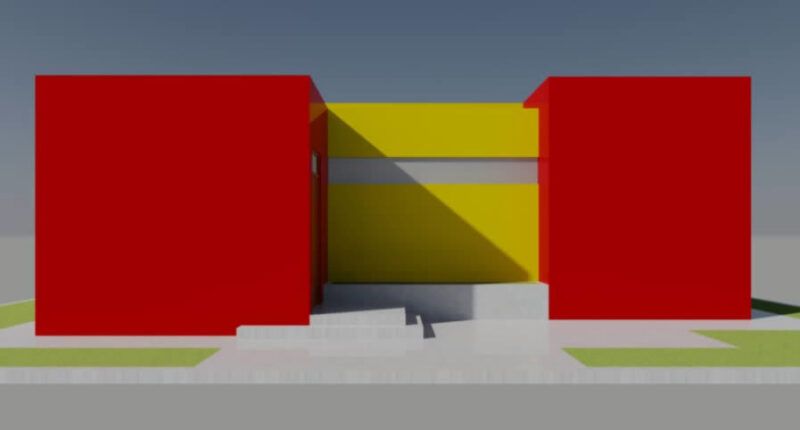 Housing 3D DWG Model for AutoCAD