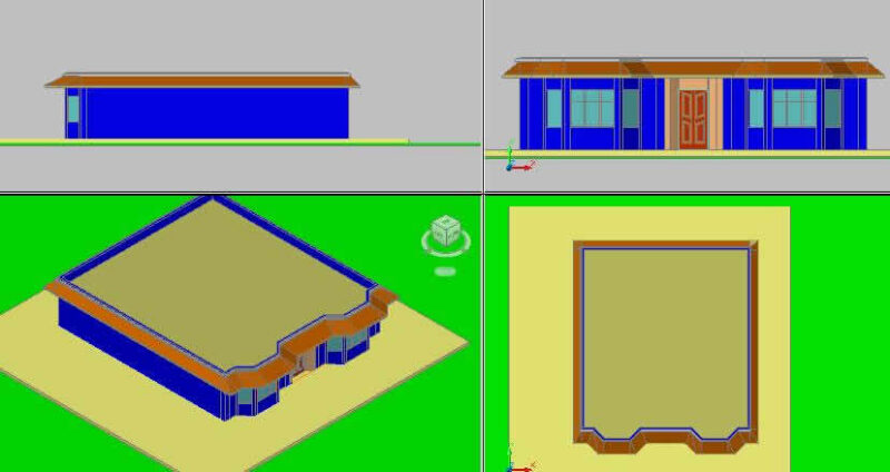 Housing 3D DWG Model for AutoCAD