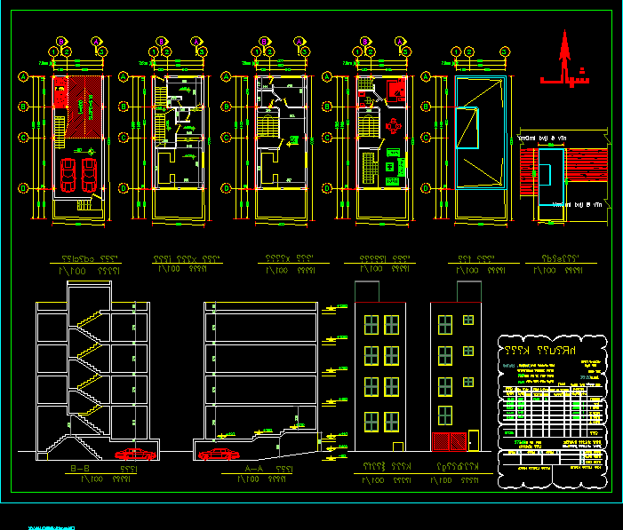 Housing - Architectural Plant DWG Section for AutoCAD • Designs CAD