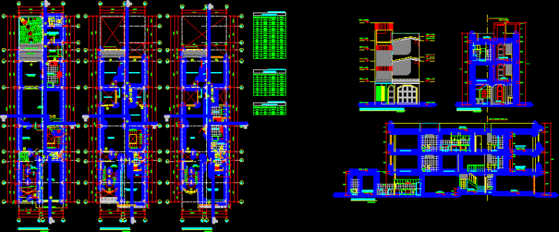 Housing – Commerce DWG Section for AutoCAD