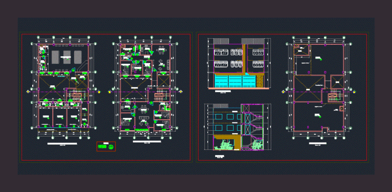 Housing – Commercial DWG Block for AutoCAD