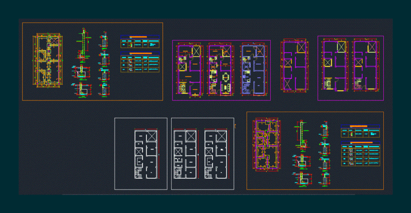 Housing – Containment Wall DWG Plan for AutoCAD