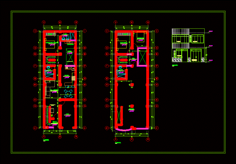 Housing – Fitness DWG Block for AutoCAD