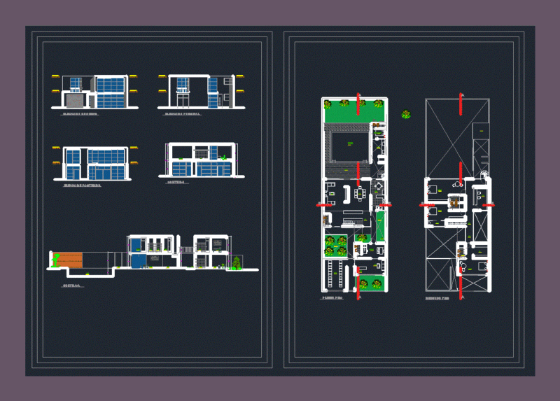 Housing – Medical Clinic DWG Section for AutoCAD