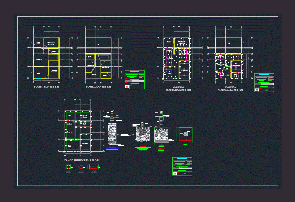 Housing – Structural Design DWG Detail for AutoCAD
