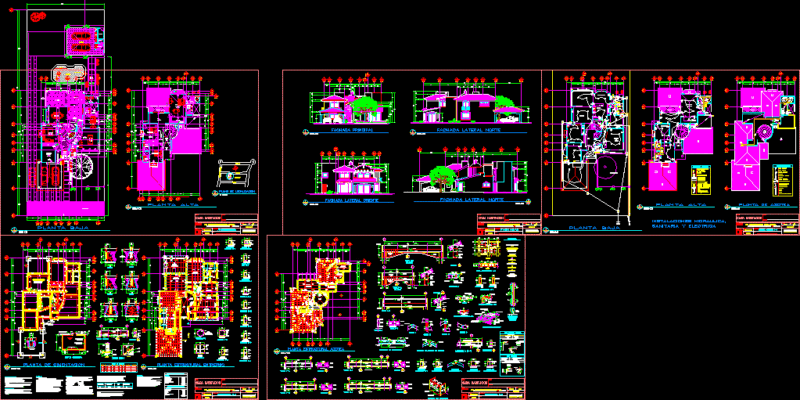 Housing – Toledano DWG Block for AutoCAD
