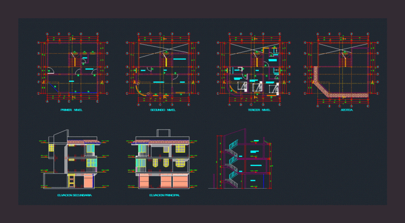 Housing – Trade DWG Block for AutoCAD