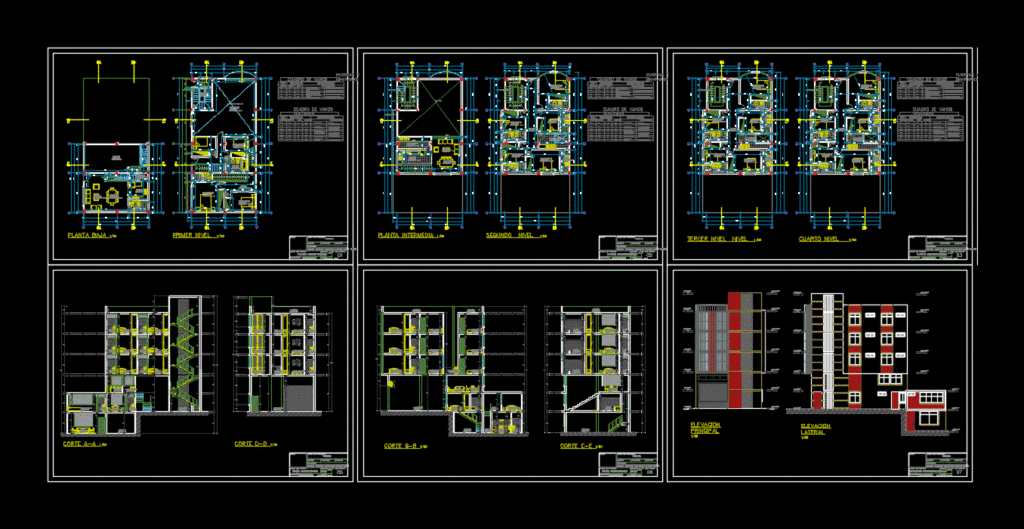 Housing And Accommodation Trade DWG Elevation for AutoCAD