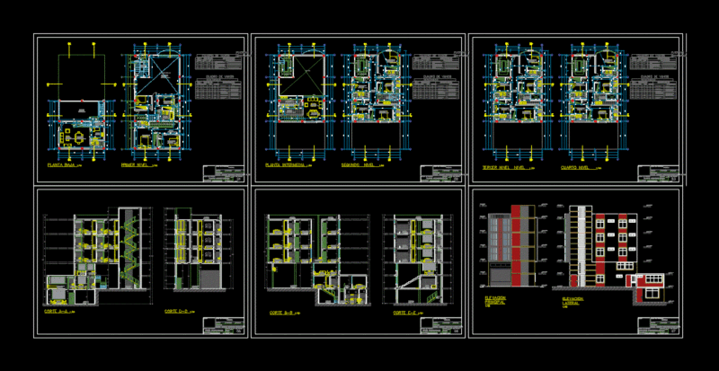 Housing And Accommodation Trade DWG Elevation for AutoCAD
