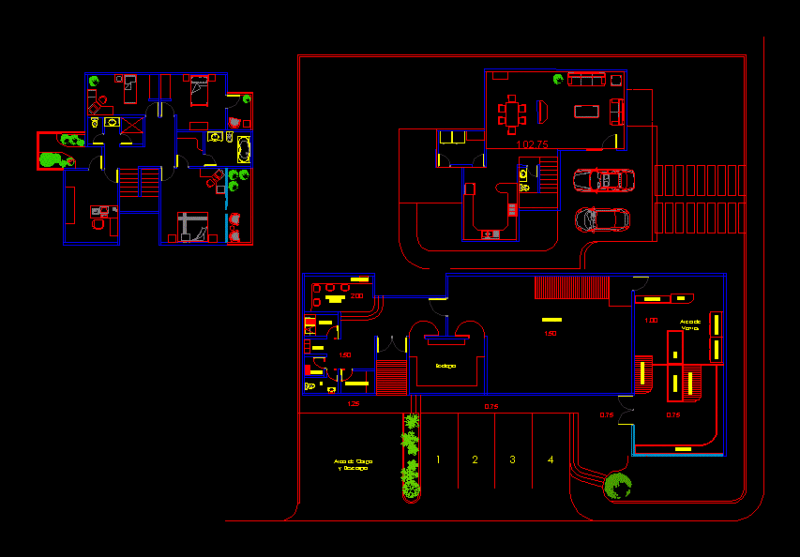Housing And Bakery DWG Block for AutoCAD