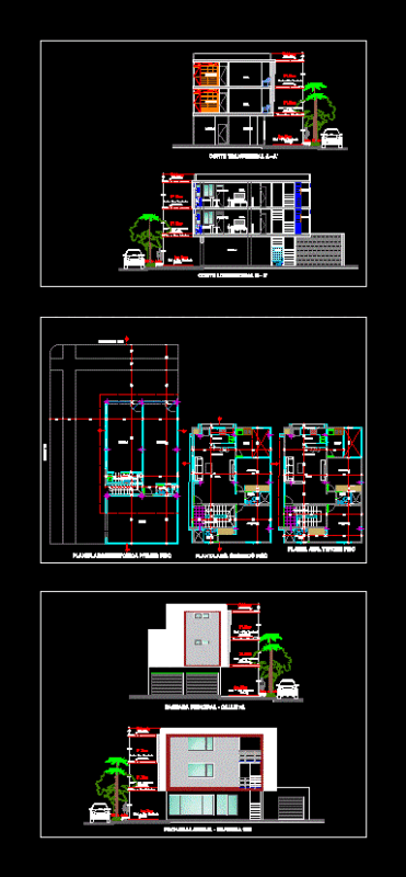 Housing And Commercial Premises DWG Plan for AutoCAD