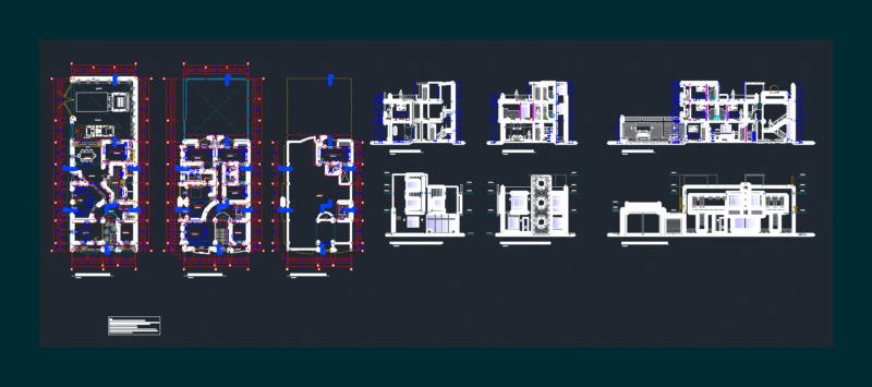 Housing Architecture DWG Plan for AutoCAD