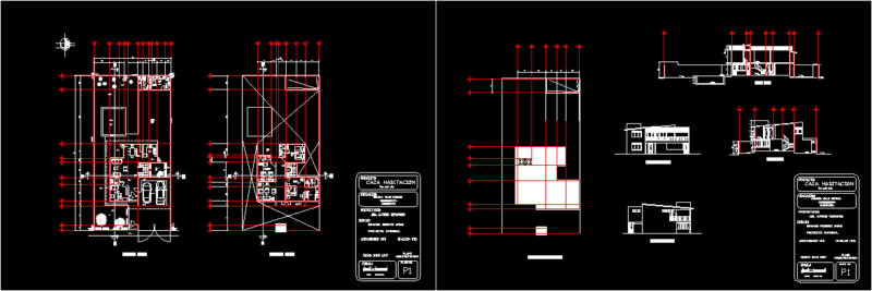 Housing Average High DWG Full Project for AutoCAD