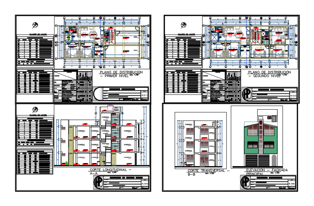 Housing Bifamiliar – Trade DWG Block for AutoCAD