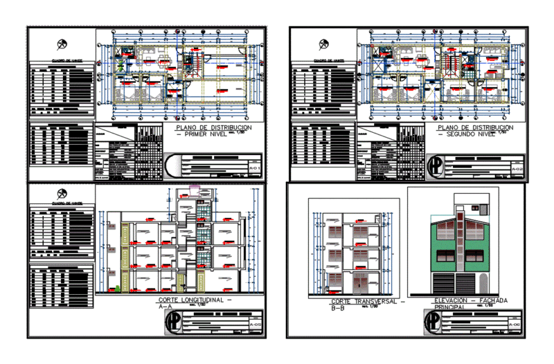 Housing Bifamiliar – Trade DWG Block for AutoCAD