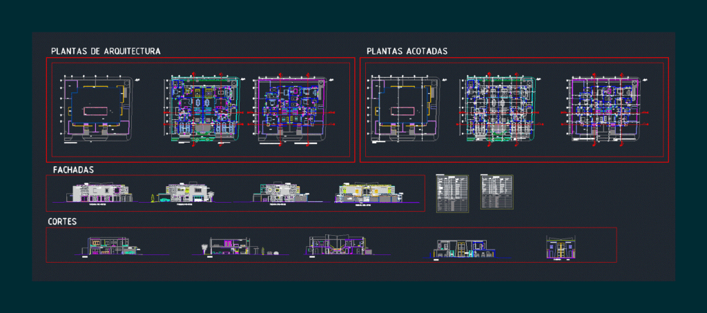 Housing Bifamiliar DWG Block for AutoCAD