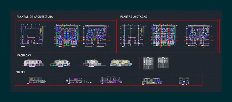 Housing Bifamiliar DWG Block for AutoCAD