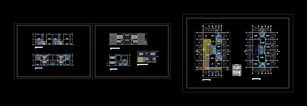 Housing Bifamiliar DWG Block for AutoCAD