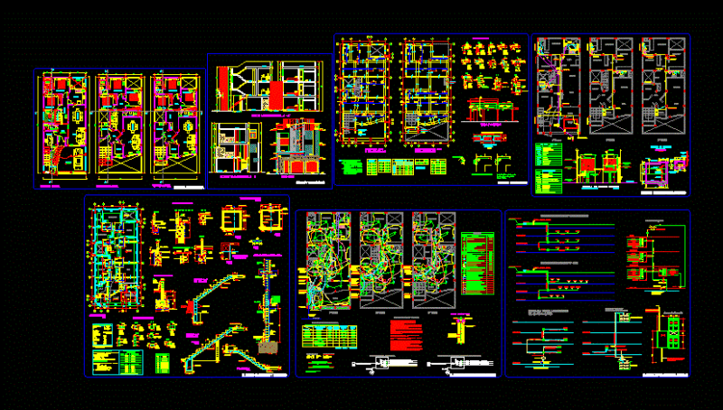 Housing Bifamiliar DWG Section for AutoCAD