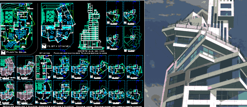 Housing Building (Berardo) DWG Section for AutoCAD