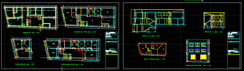 Housing Commerce DWG Elevation for AutoCAD