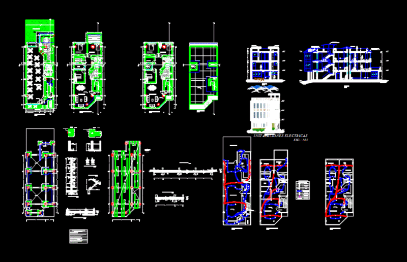 Housing Commerce Project DWG Full Project for AutoCAD
