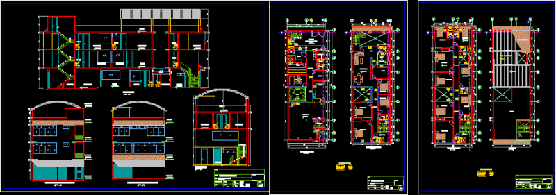 Housing Commercial DWG Block for AutoCAD