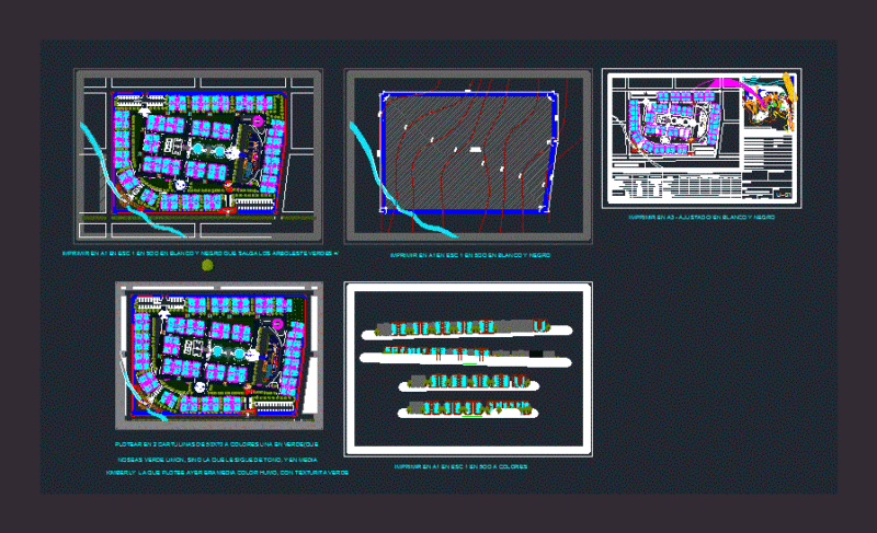 Housing Complex DWG Block for AutoCAD
