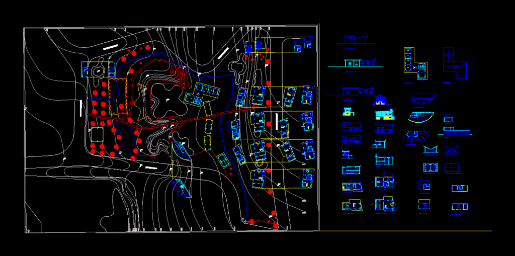 Housing Complex For Artisans DWG Block for AutoCAD