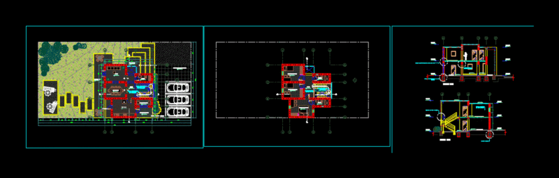 Housing Compressed Earth Blocks DWG Detail for AutoCAD