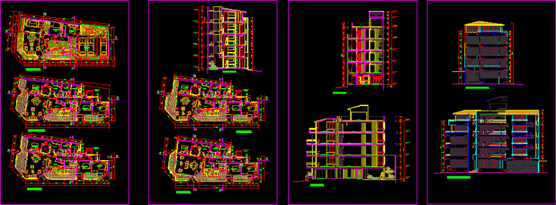 Housing Condominium DWG Block for AutoCAD