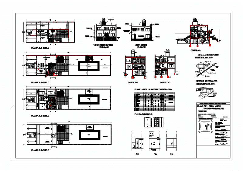 Housing Duplex DWG Block for AutoCAD