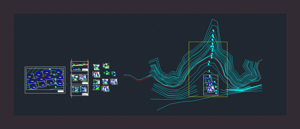 Housing DWG Block for AutoCAD