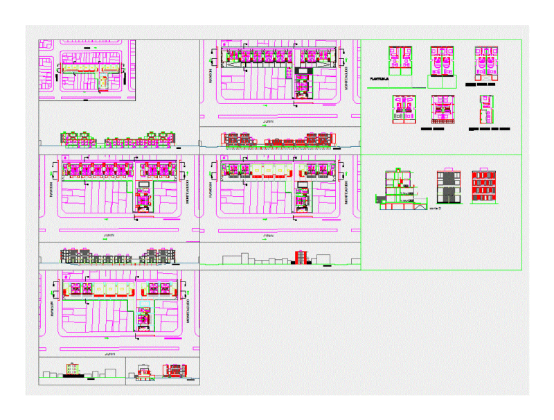 Housing DWG Block for AutoCAD