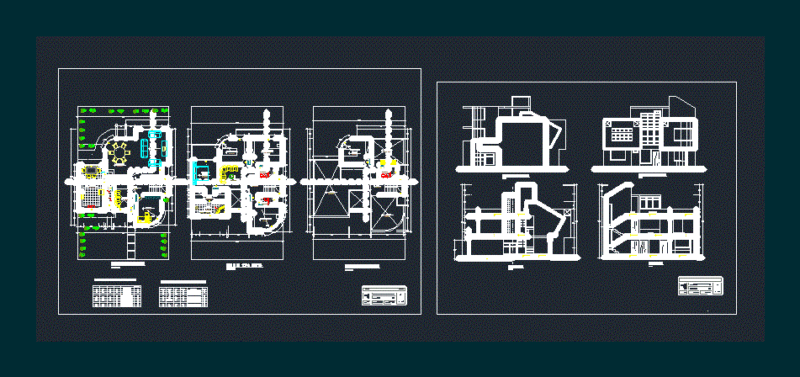 Housing DWG Block for AutoCAD