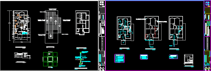 Housing DWG Block for AutoCAD