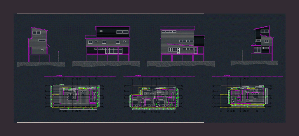 Housing DWG Block for AutoCAD