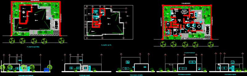 Housing DWG Block for AutoCAD